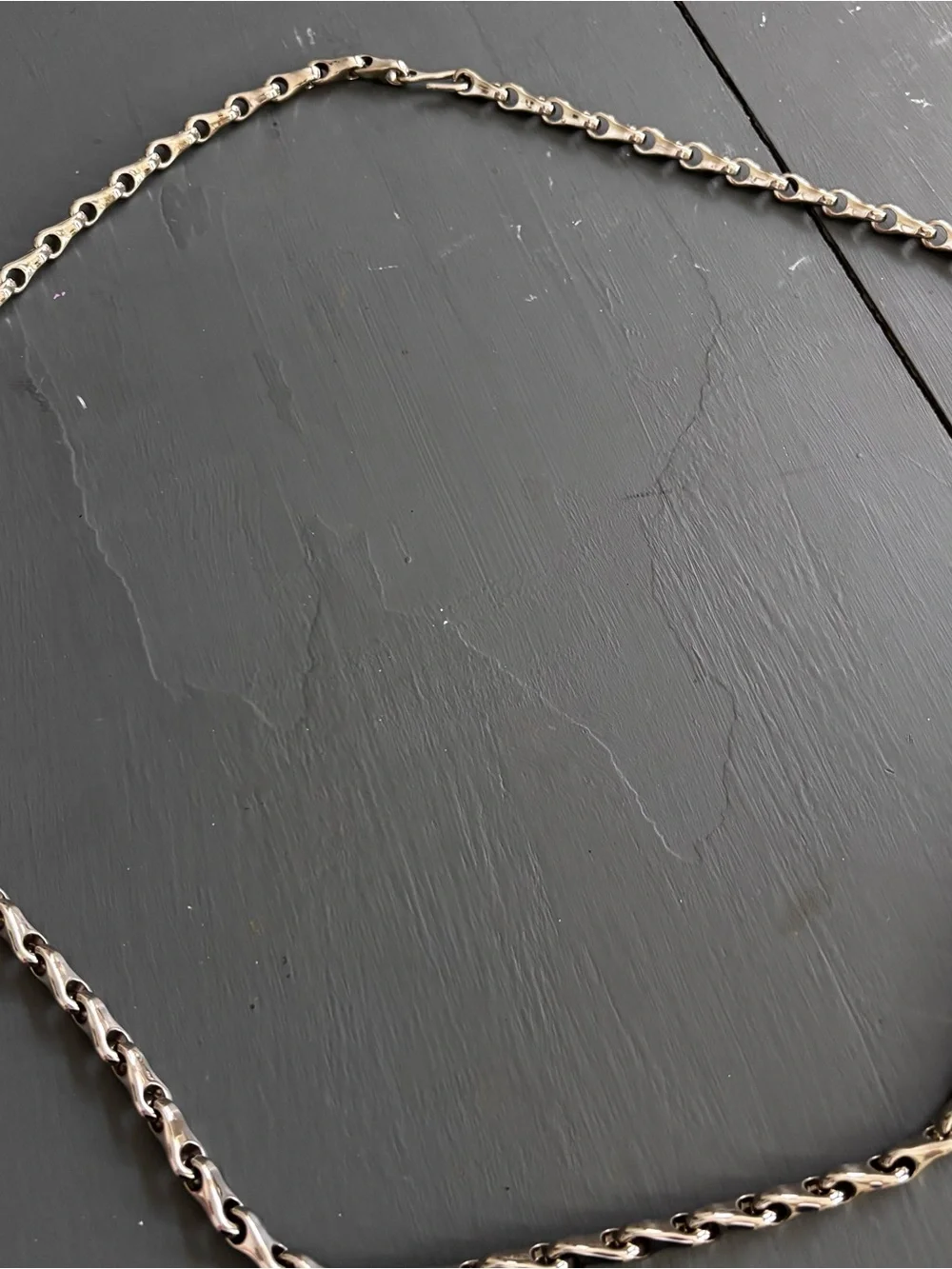 Y2K Silver-Tone Link Chain Belt